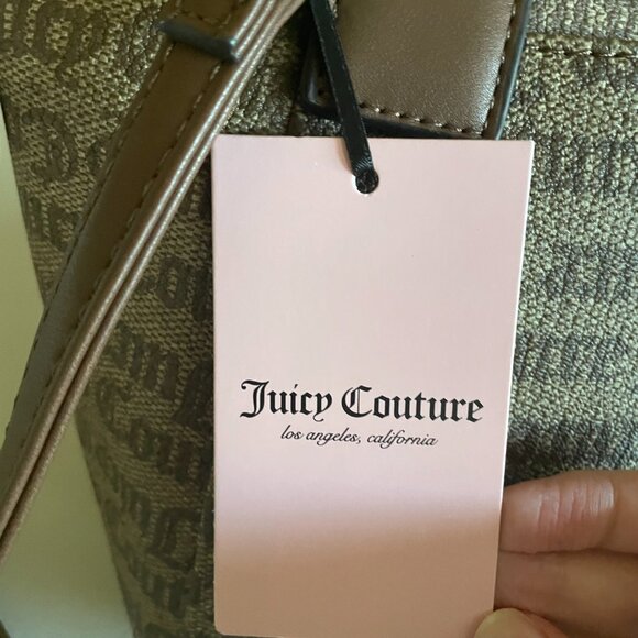 Juicy Couture Chestnut Gothic Satchel Purse With Detachable Crossbody Strap - Picture 10 of 11
